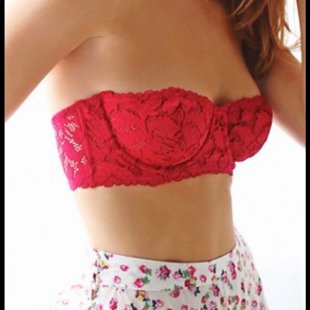 Free People Nwt Pink Lace Bra Size 32b - Picture 1 of 2
